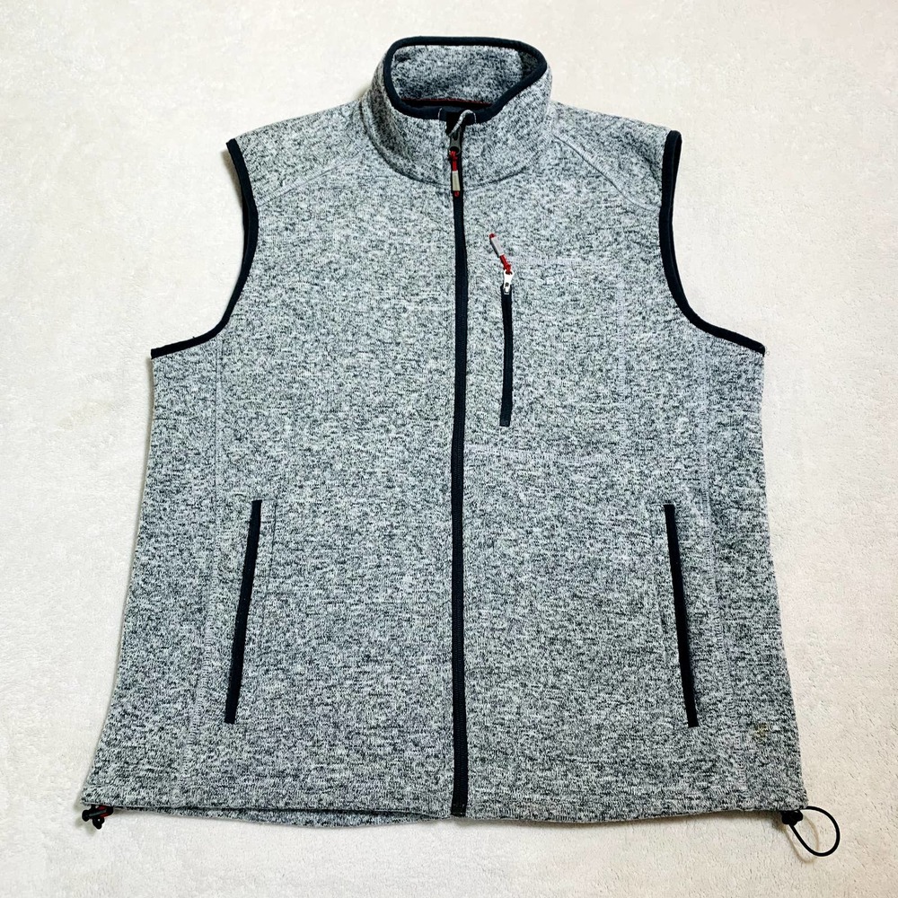 Orvis Men's Gray Fleece Vest Sz L